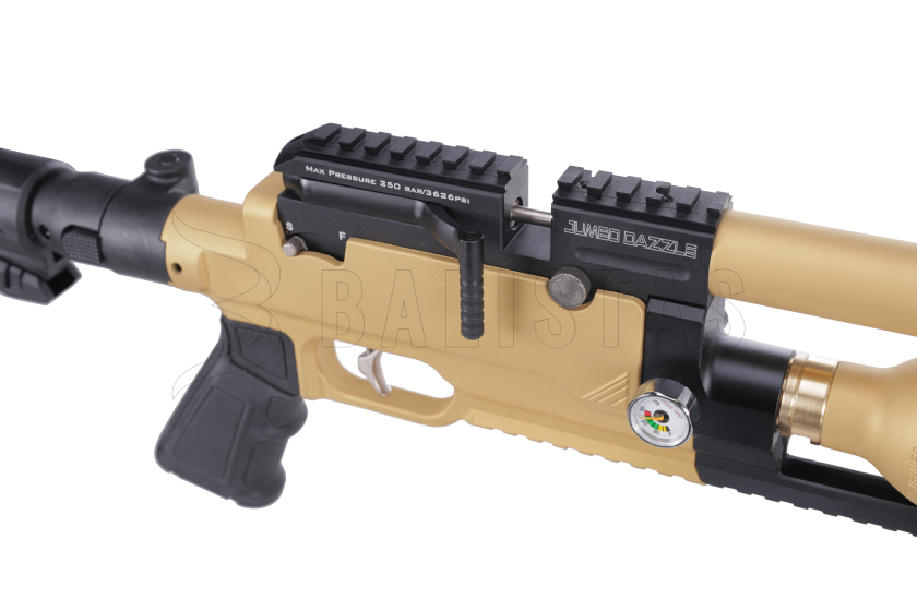 Luchtbuks Kral Arms Puncher Jumbo Dazzle FDE 5,5mm 5
