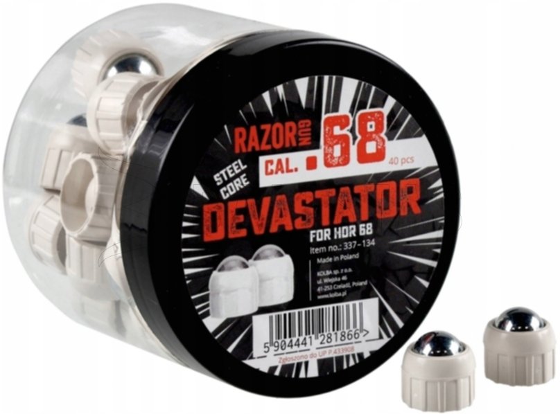 RAM Kogels RazorGun Devastator TR / HDR cal.68 10g 40 stuks