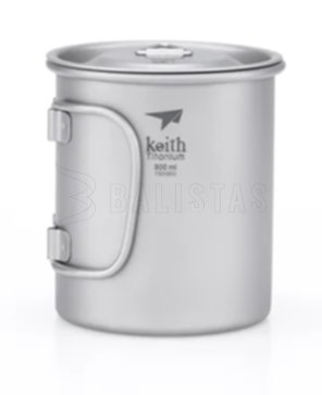 Titanium mok Keith met deksel 300ml 2