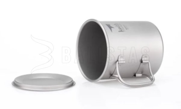 Titanium mok Keith met deksel 450ml 4