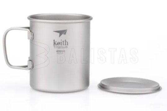 Titanium mok Keith met deksel 450ml 6