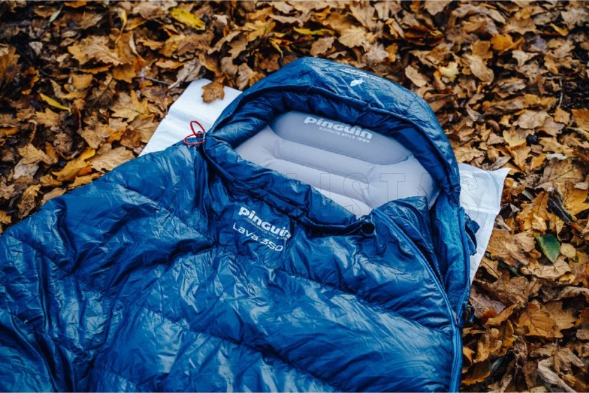 Slaapzak Pinguin Lava 350 175cm blauw rechts 11