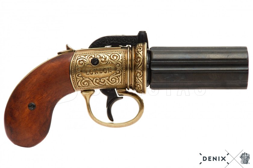 Replica Pepperbox – zeskoppige revolver, Engeland 1840