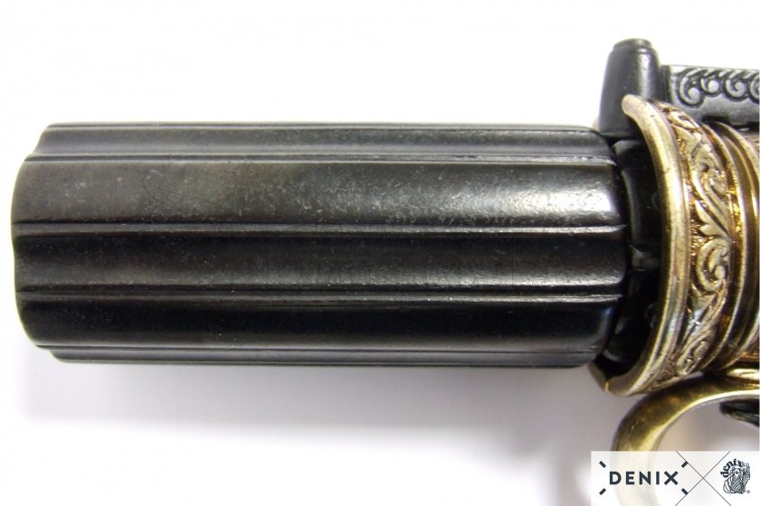 Replica Pepperbox – zeskoppige revolver, Engeland 1840 10