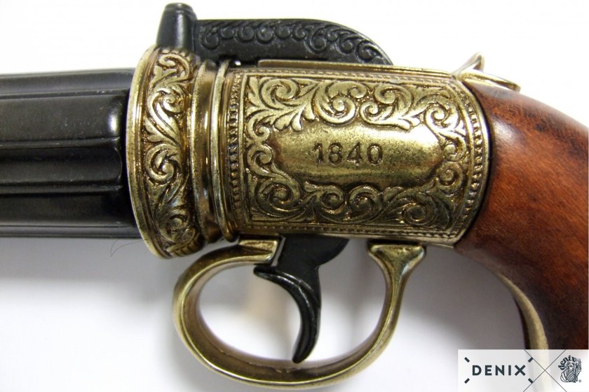 Replica Pepperbox – zeskoppige revolver, Engeland 1840 8