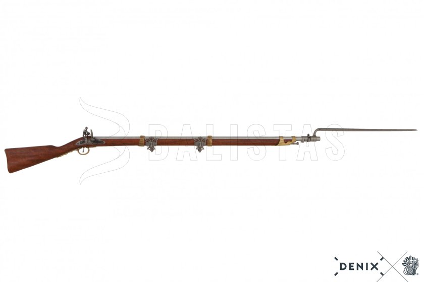Replica Frans vuursteengeweer met bajonet, 1806