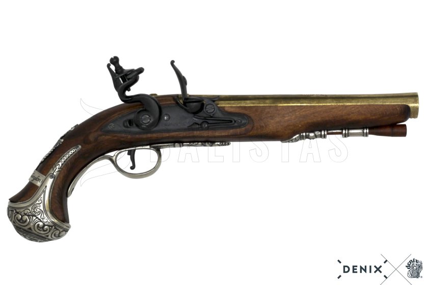 Replica van vuursteenpistool van generaal George Washington, Engeland 18e eeuw