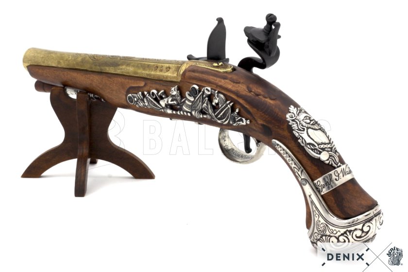 Replica van vuursteenpistool van generaal George Washington, Engeland 18e eeuw 6
