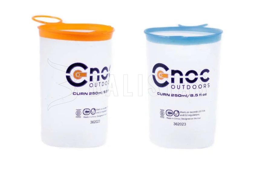 Set opvouwbare bekers CNOC Curn Collapsible Cups 250 ml (Orange + Blue)