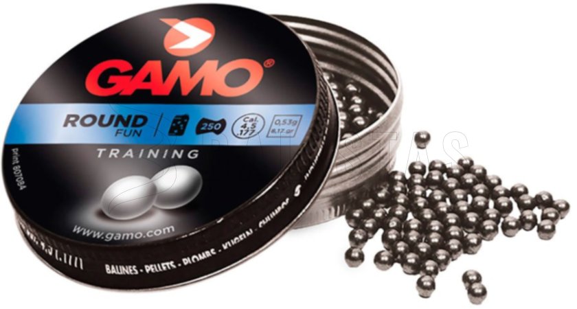 Loden kogeltjes 4,5mm Gamo Round 250 stuks