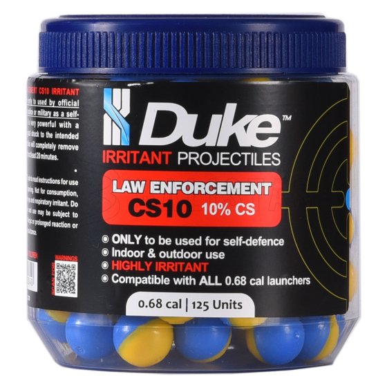 Kogels Duke CS10 Law Enforcement Irritant Projectile .68 125 stuks