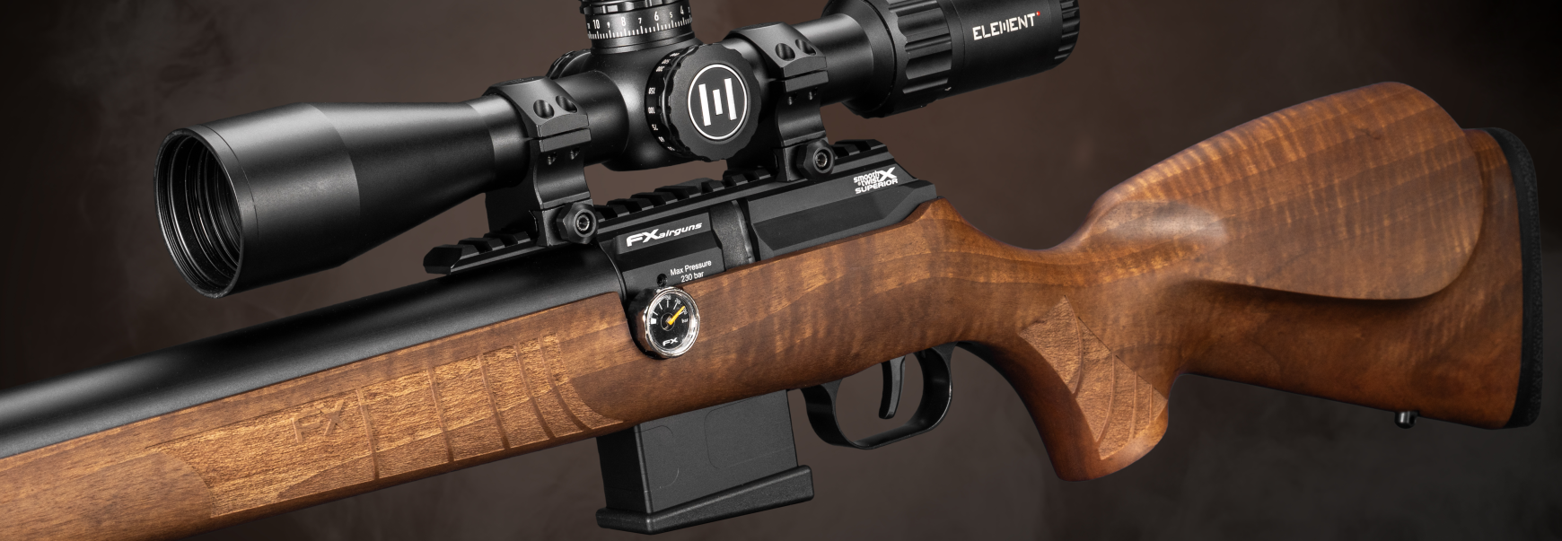 Luchtgeweer FX DRS MKII Classic Walnut tekst 3